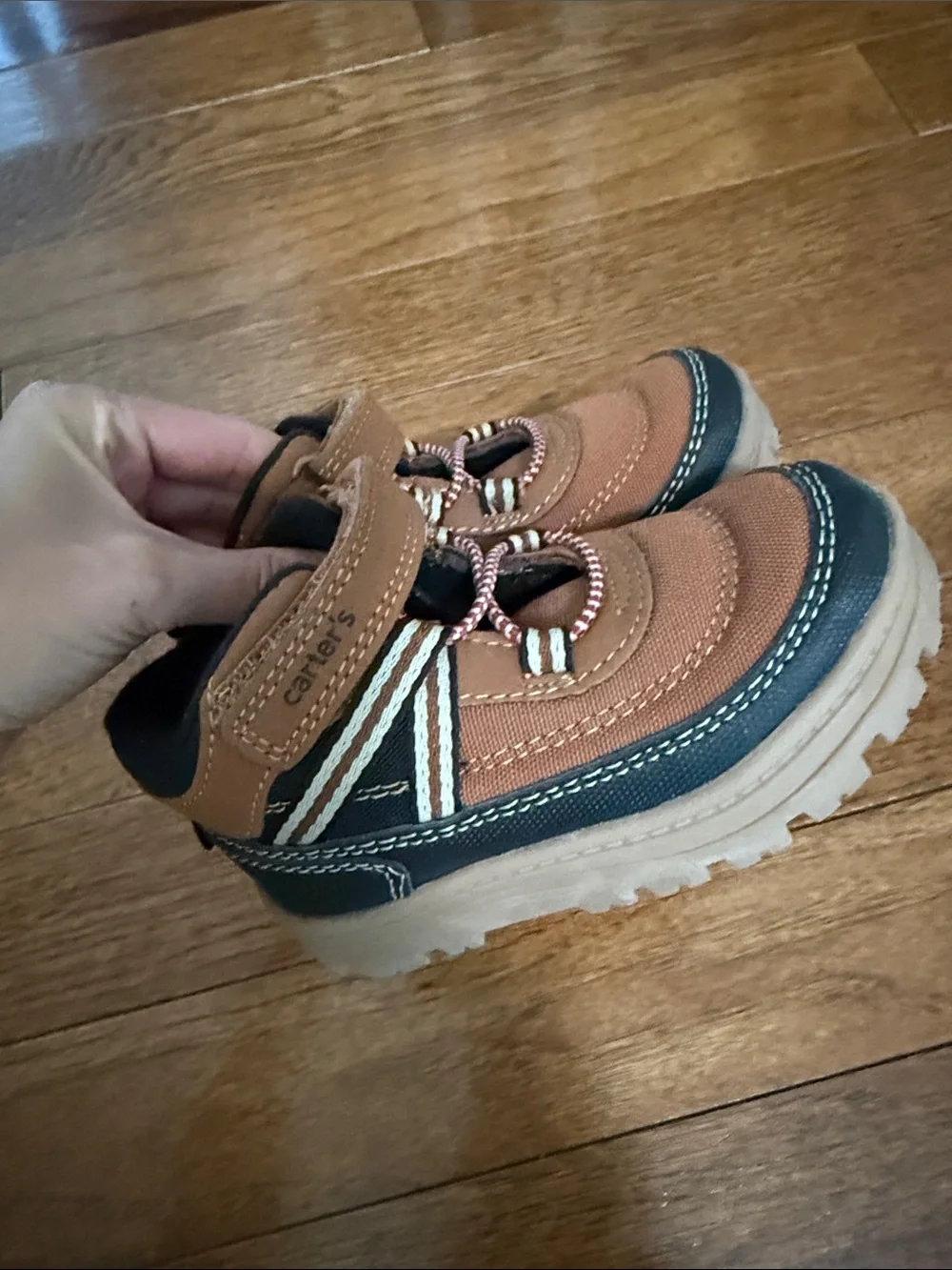 Carter's Brown and Black Toddler Hiking Boots